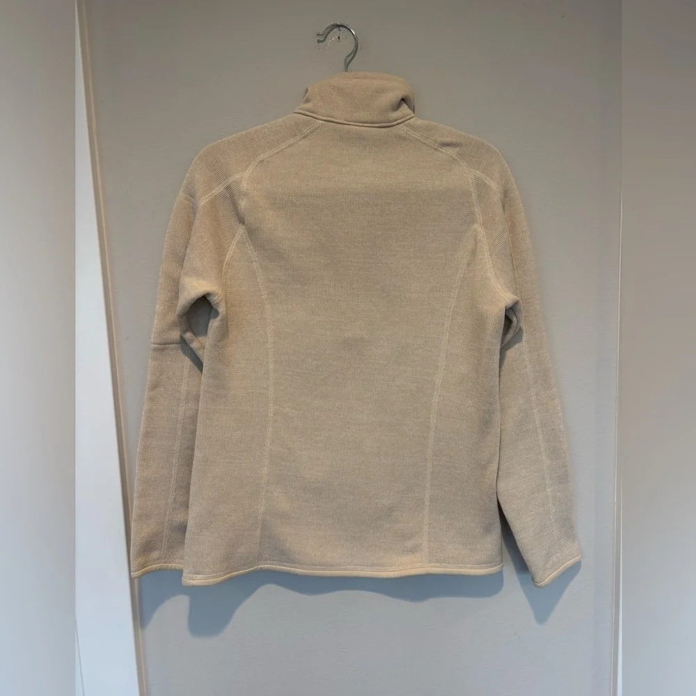 EUC Patagonia Cream Quarter-Zip Better Sweater Fleece Pullover - Picture 2 of 6